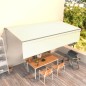 vidaXL Toldo retráctil manual con persiana crema 6x3 m vidaXL Toldo retráctil manual con persiana crema 6x3 m