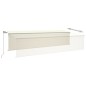 vidaXL Toldo retráctil manual con persiana crema 6x3 m vidaXL Toldo retráctil manual con persiana crema 6x3 m
