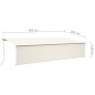 vidaXL Toldo retráctil manual con persiana y luz LED crema 6x3 m vidaXL Toldo retráctil manual con persiana y luz LED crema 6x3 m