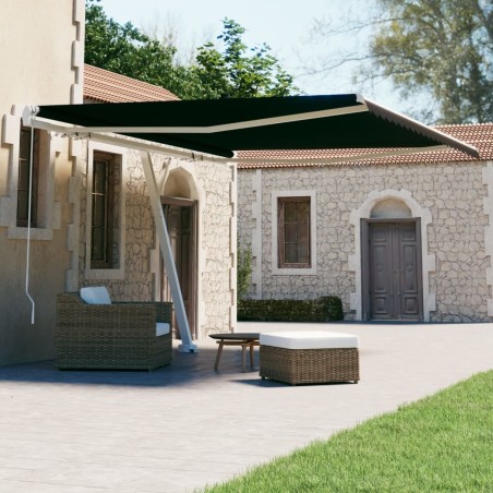 vidaXL Toldo de pie manual retráctil gris antracita 400x300 cm