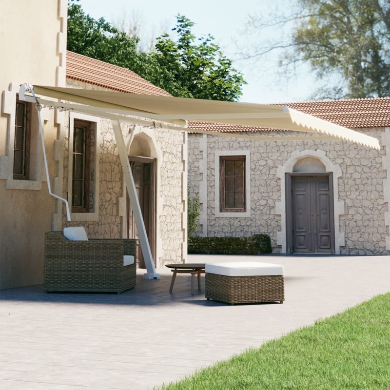 vidaXL Toldo de pie automático crema 400x300 cm vidaXL Toldo de pie automático crema 400x300 cm
