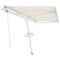 vidaXL Toldo de pie automático crema 400x300 cm vidaXL Toldo de pie automático crema 400x300 cm