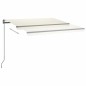 vidaXL Toldo automático con LED sensor de viento crema 400x300 cm vidaXL Toldo automático con LED sensor de viento crema 400x300 cm