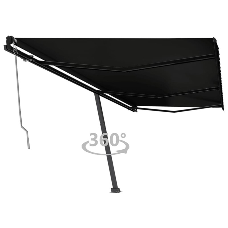 vidaXL Toldo de pie automático gris antracita 600x350 cm vidaXL Toldo de pie automático gris antracita 600x350 cm