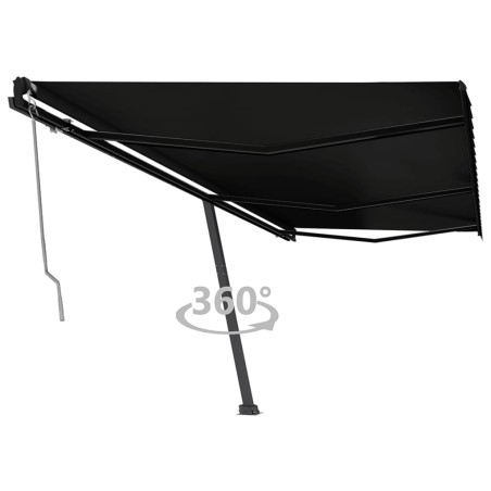 vidaXL Toldo de pie automático gris antracita 600x350 cm