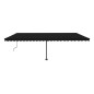 vidaXL Toldo de pie automático gris antracita 600x350 cm vidaXL Toldo de pie automático gris antracita 600x350 cm