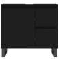 vidaXL Juego de muebles de baño 3 pzas madera contrachapada negro vidaXL Juego de muebles de baño 3 pzas madera contrachapada negro