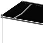 vidaXL Toldo retráctil automático con postes gris antracita 6x3 m vidaXL Toldo retráctil automático con postes gris antracita 6x3 m