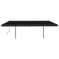 vidaXL Toldo automático LED sensor de viento gris antracita 6x3,5 m vidaXL Toldo automático LED sensor de viento gris antracita 6x3,5 m