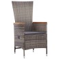 vidaXL Juego de comedor de jardín 7 piezas ratán sintético gris vidaXL Juego de comedor de jardín 7 piezas ratán sintético gris