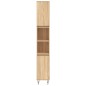 vidaXL Set de muebles de baño 3 pzas madera contrachapada roble Sonoma vidaXL Set de muebles de baño 3 pzas madera contrachapada roble Sonoma