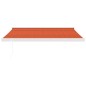 vidaXL Toldo retráctil aluminio y tela naranja y marrón 3x2,5 m vidaXL Toldo retráctil aluminio y tela naranja y marrón 3x2,5 m