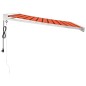 vidaXL Toldo retráctil aluminio y tela naranja y marrón 3x2,5 m vidaXL Toldo retráctil aluminio y tela naranja y marrón 3x2,5 m