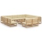 vidaXL Set de muebles de jardín 13 pzs cojines madera pino marrón miel vidaXL Set de muebles de jardín 13 pzs cojines madera pino marrón miel