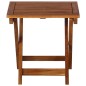 vidaXL Tumbonas con mesa y cojines 2 uds madera maciza de acacia 