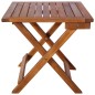 vidaXL Tumbonas con mesa y cojines 2 uds madera maciza de acacia 