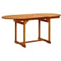 vidaXL Juego de comedor de jardín 5 piezas madera maciza de acacia vidaXL Juego de comedor de jardín 5 piezas madera maciza de acacia