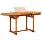 vidaXL Juego de comedor de jardín 5 piezas madera maciza de acacia vidaXL Juego de comedor de jardín 5 piezas madera maciza de acacia