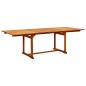 vidaXL Juego de comedor de jardín 7 piezas madera maciza de acacia