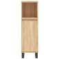 vidaXL Set de muebles de baño 3 pzas madera contrachapada roble Sonoma vidaXL Set de muebles de baño 3 pzas madera contrachapada roble Sonoma