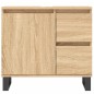 vidaXL Set de muebles de baño 3 pzas madera contrachapada roble Sonoma vidaXL Set de muebles de baño 3 pzas madera contrachapada roble Sonoma