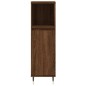 vidaXL Set de muebles baño 3 pzas madera contrachapada roble marrón