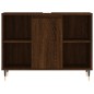 vidaXL Set de muebles baño 3 pzas madera contrachapada roble marrón