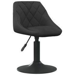 vidaXL Sillas de comedor giratorias 6 unidades terciopelo negro