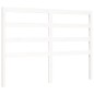 vidaXL Estructura cama de matrimonio con cabecero madera maciza blanco vidaXL Estructura cama de matrimonio con cabecero madera maciza blanco