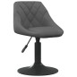 vidaXL Sillas de comedor giratorias 4 unidades terciopelo gris oscuro vidaXL Sillas de comedor giratorias 4 unidades terciopelo gris oscuro