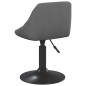 vidaXL Sillas de comedor giratorias 4 unidades terciopelo gris oscuro vidaXL Sillas de comedor giratorias 4 unidades terciopelo gris oscuro