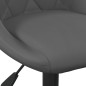 vidaXL Sillas de comedor giratorias 4 unidades terciopelo gris oscuro vidaXL Sillas de comedor giratorias 4 unidades terciopelo gris oscuro