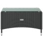vidaXL Set de muebles de jardín 8 pzas y cojines ratán sintético negro