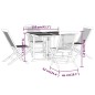 vidaXL Set de comedor de jardín plegable 5 pzas madera maciza de teca vidaXL Set de comedor de jardín plegable 5 pzas madera maciza de teca