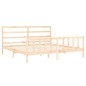 vidaXL Estructura de cama con cabecero madera maciza 200x200 cm vidaXL Estructura de cama con cabecero madera maciza 200x200 cm