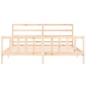 vidaXL Estructura de cama con cabecero madera maciza 200x200 cm vidaXL Estructura de cama con cabecero madera maciza 200x200 cm