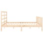 vidaXL Estructura de cama con cabecero madera maciza 200x200 cm vidaXL Estructura de cama con cabecero madera maciza 200x200 cm