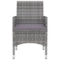 vidaXL Set comedor de jardín 7 pzas y cojines ratán sintético y vidrio vidaXL Set comedor de jardín 7 pzas y cojines ratán sintético y vidrio