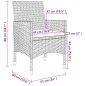 vidaXL Set comedor de jardín 7 pzas y cojines ratán sintético y vidrio vidaXL Set comedor de jardín 7 pzas y cojines ratán sintético y vidrio