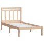 vidaXL Estructura de cama individual de madera maciza 90x190 cm vidaXL Estructura de cama individual de madera maciza 90x190 cm
