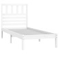 vidaXL Estructura cama individual madera maciza pino blanco 90x190 cm vidaXL Estructura cama individual madera maciza pino blanco 90x190 cm
