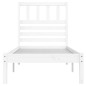 vidaXL Estructura cama individual madera maciza pino blanco 90x190 cm vidaXL Estructura cama individual madera maciza pino blanco 90x190 cm