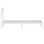 vidaXL Estructura cama individual madera maciza pino blanco 90x190 cm vidaXL Estructura cama individual madera maciza pino blanco 90x190 cm