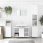 vidaXL Set muebles de baño 3 piezas madera contrachapada blanco brillo vidaXL Set muebles de baño 3 piezas madera contrachapada blanco brillo