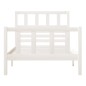 vidaXL Estructura de cama individual de madera maciza blanco 90x190 cm vidaXL Estructura de cama individual de madera maciza blanco 90x190 cm