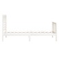 vidaXL Estructura de cama individual de madera maciza blanco 90x190 cm vidaXL Estructura de cama individual de madera maciza blanco 90x190 cm