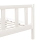 vidaXL Estructura de cama individual de madera maciza blanco 90x190 cm vidaXL Estructura de cama individual de madera maciza blanco 90x190 cm