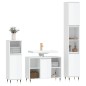 vidaXL Set muebles de baño 3 piezas madera contrachapada blanco brillo vidaXL Set muebles de baño 3 piezas madera contrachapada blanco brillo