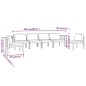 vidaXL Set muebles de jardín 6 pzas y cojines aluminio gris antracita vidaXL Set muebles de jardín 6 pzas y cojines aluminio gris antracita