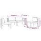 vidaXL Set muebles de jardín 4 pzas y cojines aluminio gris antracita vidaXL Set muebles de jardín 4 pzas y cojines aluminio gris antracita